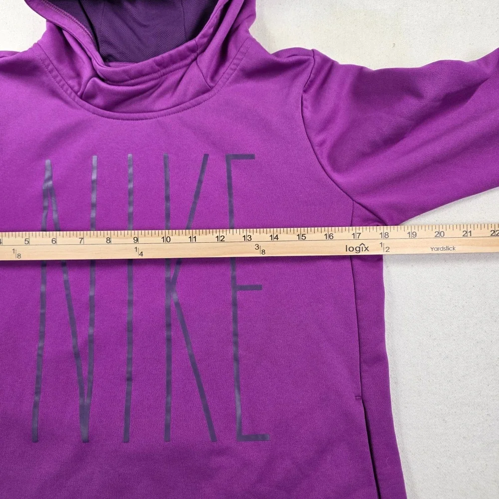 Nike Kids Dri-FIT Purple Graphic Pullover Hoodie Sweatshirt XL H636